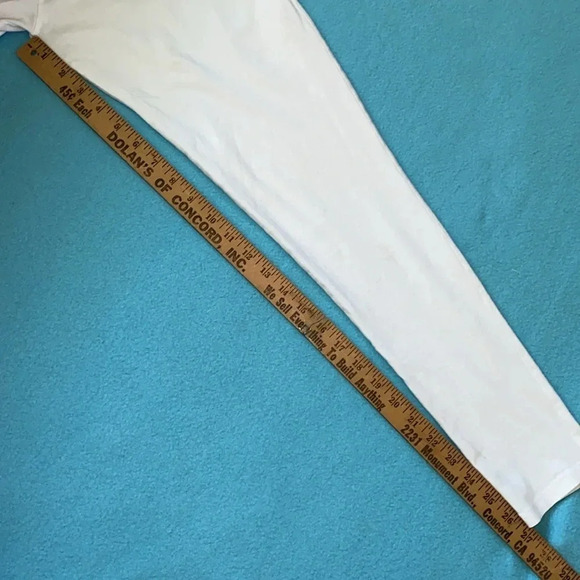 M&S London leggings soft stretchy elastic waistband white NEW size 14 long - Picture 7 of 8